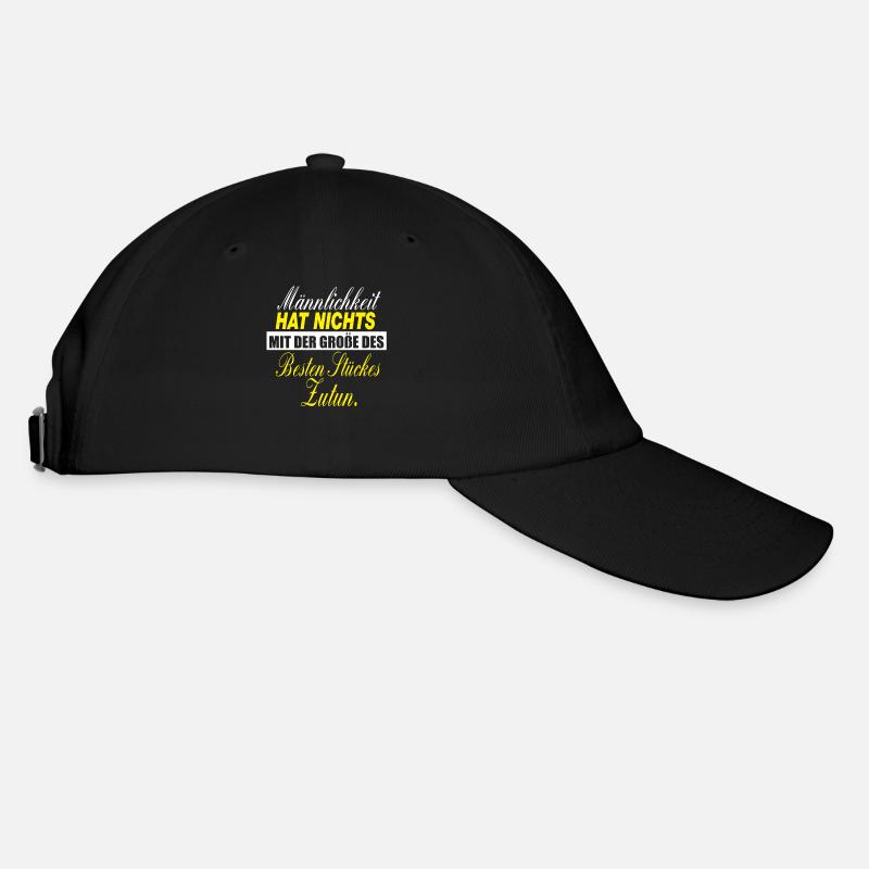 Bin kein Arsch kriecher! - Baseballkappe - Schwarz/Schwarz