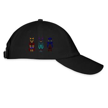 3-Kachinas - Baseballkappe - Schwarz/Schwarz - Rechts