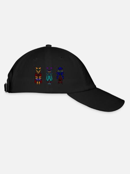 3-Kachinas - Baseballkappe - Schwarz/Schwarz