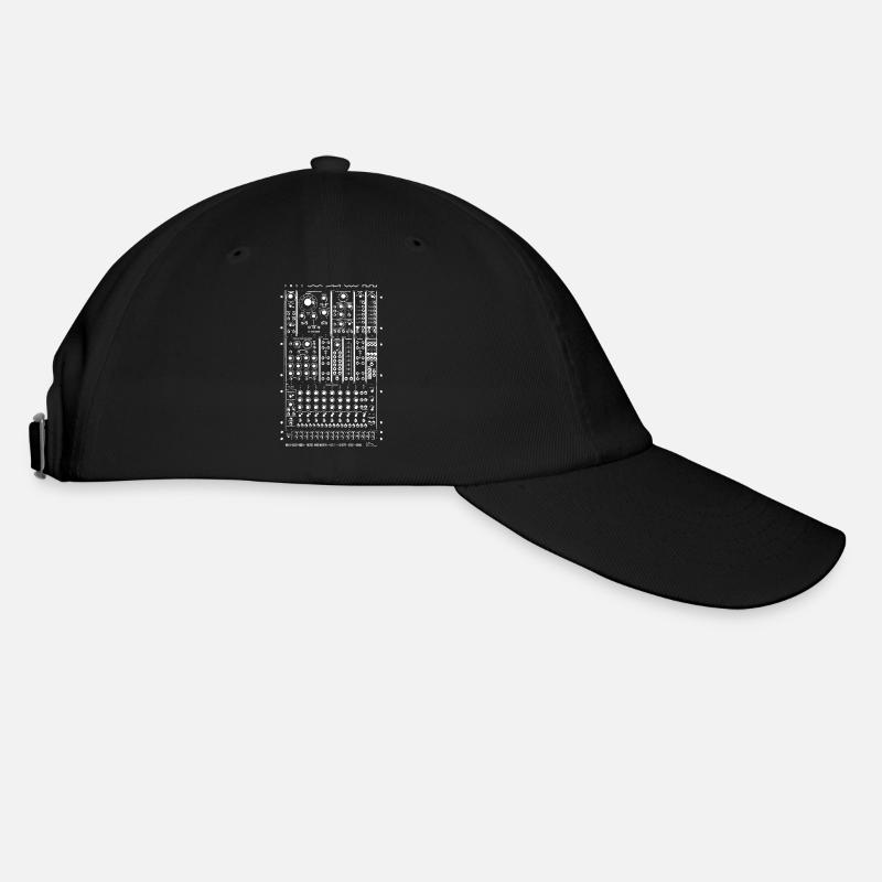 Modular Synth Big - Baseball Cap - black/black