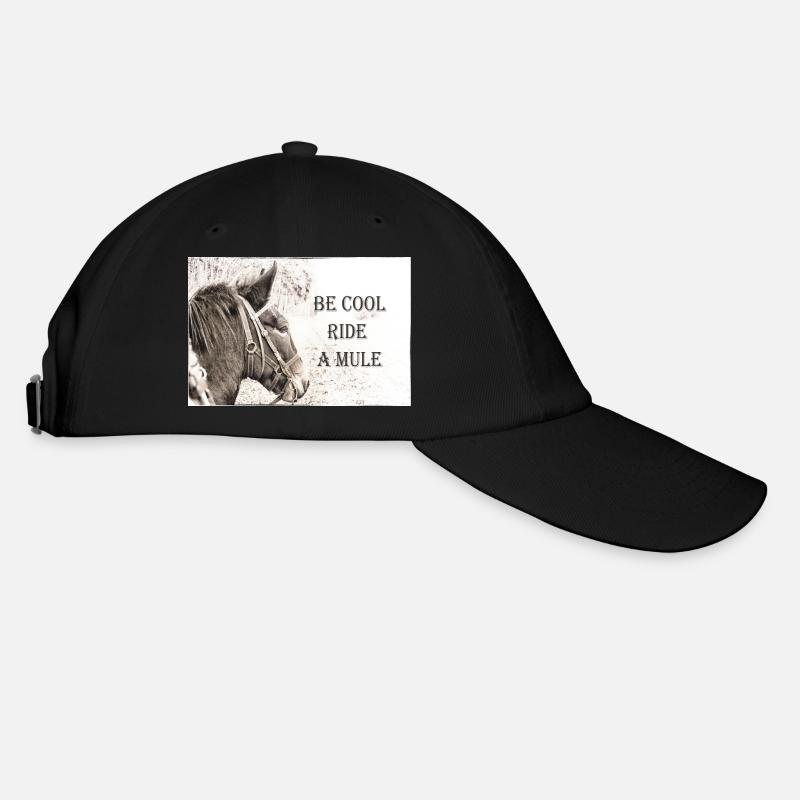 Be Cool Ride A Mule - Baseballkappe - Schwarz/Schwarz