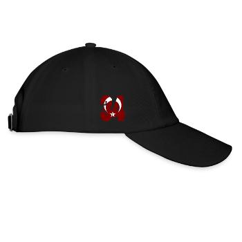 Istanbul 34 Turkey flag without white outline - Baseball Cap - black/black - Right