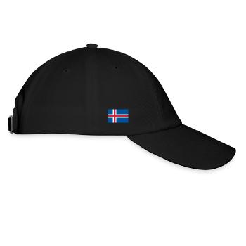 Iceland Flag - Baseball Cap - black/black - Right