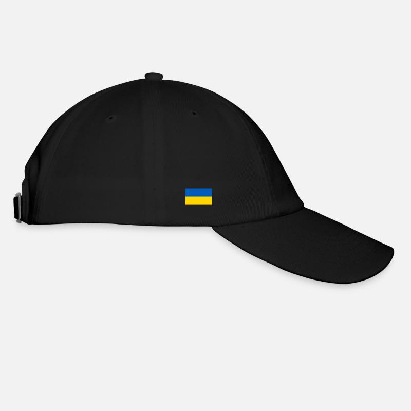 Drapeau de l’Ukraine - Casquette classique - noir/noir