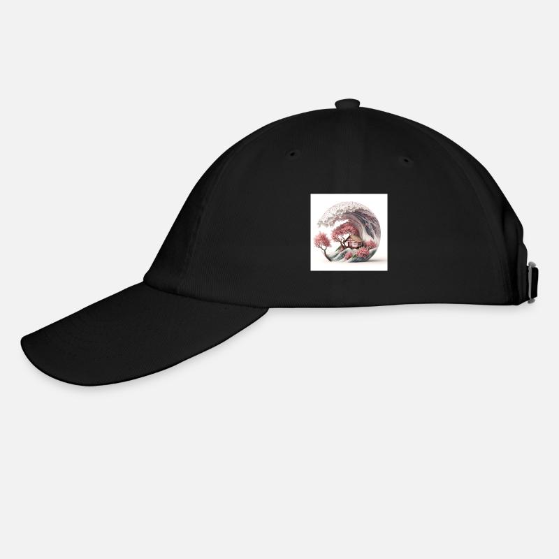 Vague de Sakura - Casquette classique - noir/noir