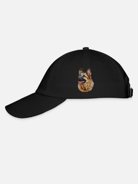 Deutscher Schäferhund - German Shepherd - Baseballkappe - Schwarz/Schwarz