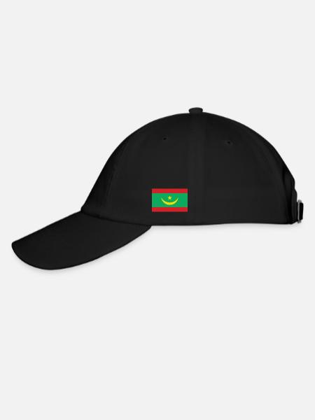 Mauretanien Flagge - Baseballkappe - Schwarz/Schwarz