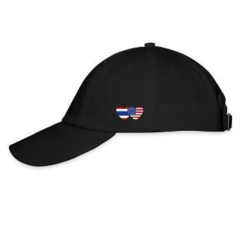 Thailand USA Flag Heart - Baseball Cap - black/black - Left
