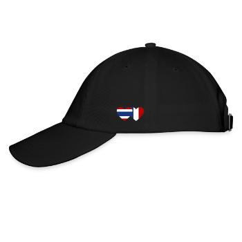 Thaïlande France Drapeau Coeur - Casquette classique - noir/noir - Gauche