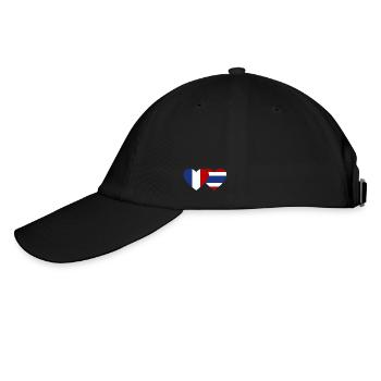 Frankreich Thailand Flagge Herz - Baseballkappe - Schwarz/Schwarz - Links