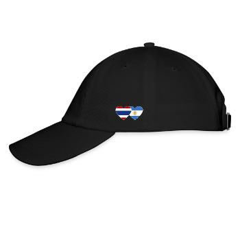 Coeur de drapeau Thaïlande Argentine - Casquette classique - noir/noir - Gauche