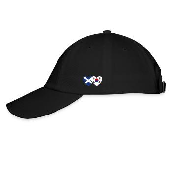 Ecosse Corée du Sud Drapeau Coeur - Casquette classique - noir/noir - Gauche