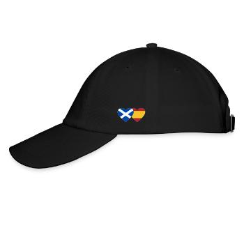 Ecosse Espagne Drapeau Coeur - Casquette classique - noir/noir - Gauche