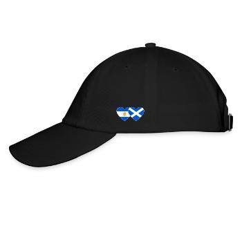 Argentine Ecosse Drapeau Coeur - Casquette classique - noir/noir - Gauche