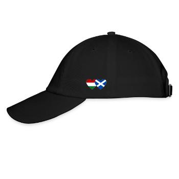 Hongrie Écosse Drapeau Cœur - Casquette classique - noir/noir - Gauche