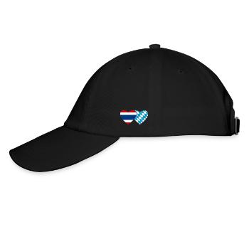 Thailand Bavaria Flag Heart - Baseball Cap - black/black - Left