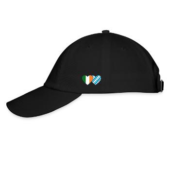 Ireland Bavaria Flag Heart - Baseball Cap - black/black - Left