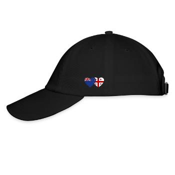 Nouvelle-Zélande Géorgie Drapeau Coeur - Casquette classique - noir/noir - Gauche