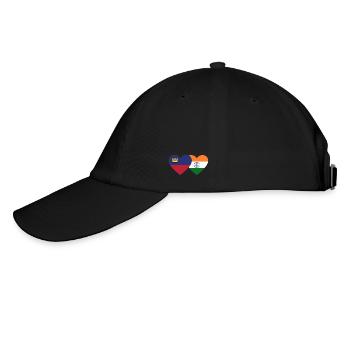 Liechtenstein Inde Drapeau - Casquette classique - noir/noir - Gauche