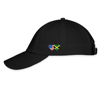 États-Unis Jamaïque drapeau mains forme coeur - Casquette classique - noir/noir - Gauche