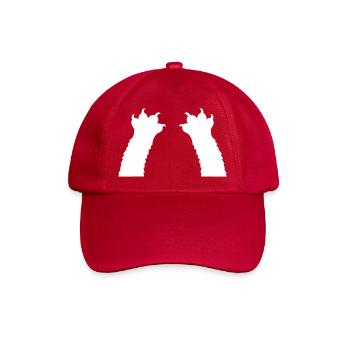 Katzen Klauen Pfoten Tatzen Krallen Silhouette - Baseballkappe - klassisch Rot - Vorne
