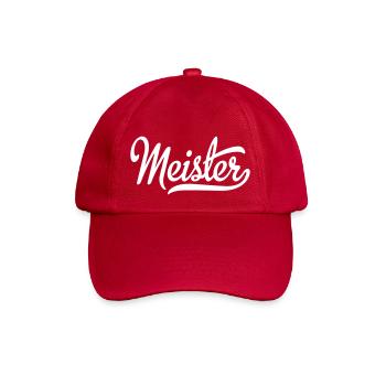 Meister - Baseballkappe - klassisch Rot - Vorne