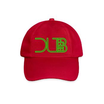 Dub Step Techno Musik Cool DJ Party Club Text Logo - Baseballkappe - klassisch Rot - Vorne