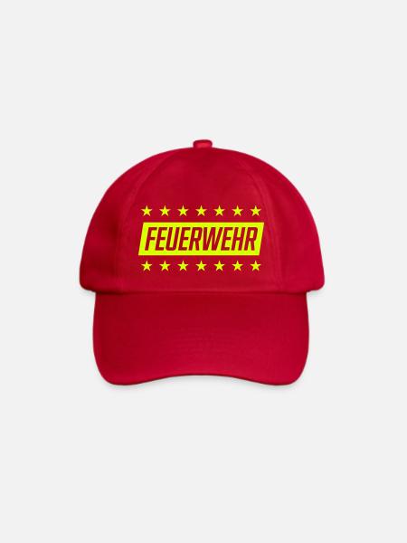 feuerwehr - Baseballkappe - klassisch Rot