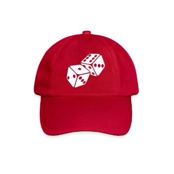 würfel - Baseballkappe - klassisch Rot - Vorne