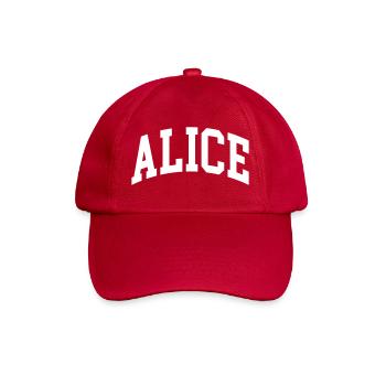Alice - Baseballkappe - klassisch Rot - Vorne