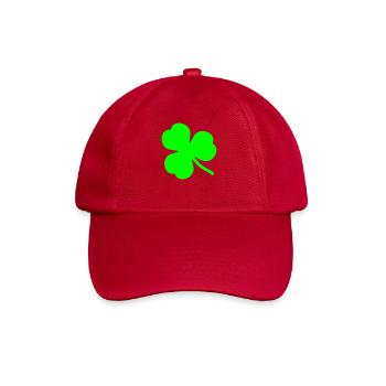 kleeblatt_2 - Baseballkappe - klassisch Rot - Vorne