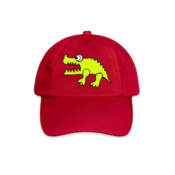 Krokodil (individuelle Farbänderung) - Baseballkappe - klassisch Rot - Vorne