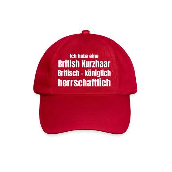 Britische Katze - Baseballkappe - klassisch Rot - Vorne