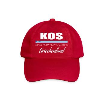 Kos - Baseballkappe - klassisch Rot - Vorne