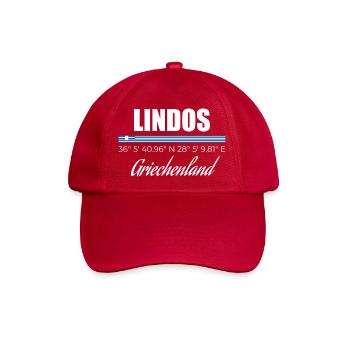 Lindos - Baseballkappe - klassisch Rot - Vorne