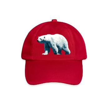 Polar Bär Eisbär - Baseballkappe - klassisch Rot - Vorne