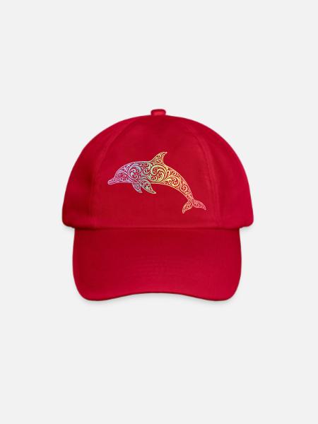 Delfin - Baseballkappe - klassisch Rot