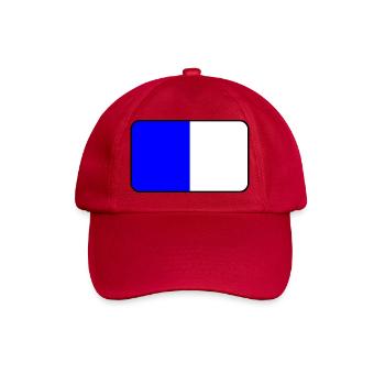 Spa-Flaggenemblem - Baseballkappe - klassisch Rot - Vorne