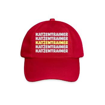Beruf Katzentrainer - Baseballkappe - klassisch Rot - Vorne
