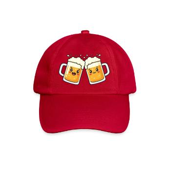 Prost Mahlzeit – Bierkrüge Wiesen Bierfest - Baseballkappe - klassisch Rot - Vorne