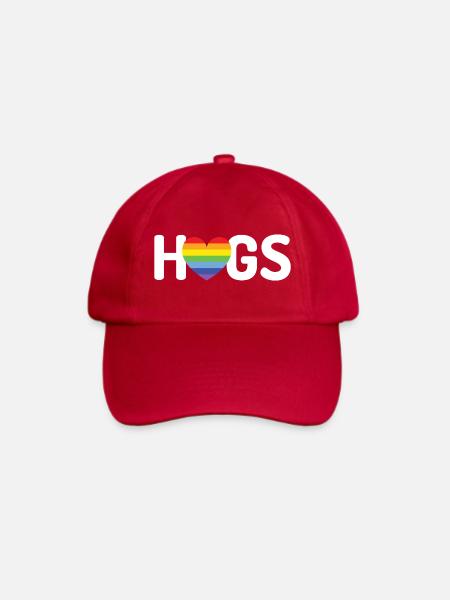 LGBT-Umarmungen - Baseballkappe - klassisch Rot