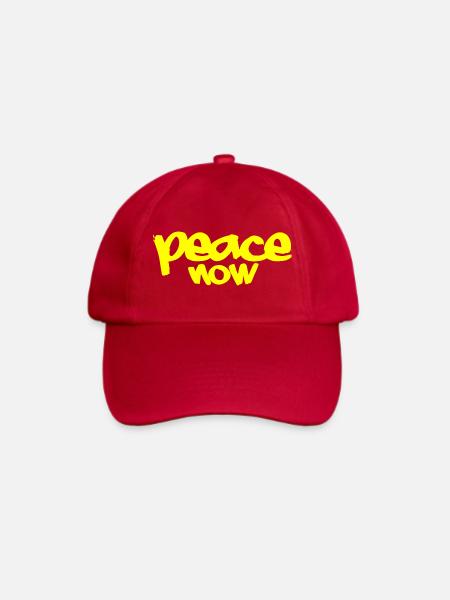 Peace Now - Baseballkappe - klassisch Rot