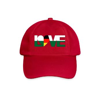 love Herz Sachsen Deutschland Heimatland - Baseballkappe - klassisch Rot - Vorne