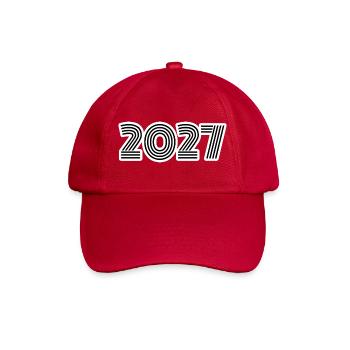 2027 - Baseballkappe - klassisch Rot - Vorne