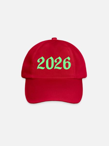 2026- - Baseballkappe - klassisch Rot