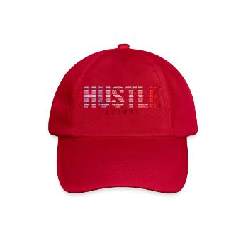 Hustle gestreifter Farbverlauf - Baseballkappe - klassisch Rot - Vorne