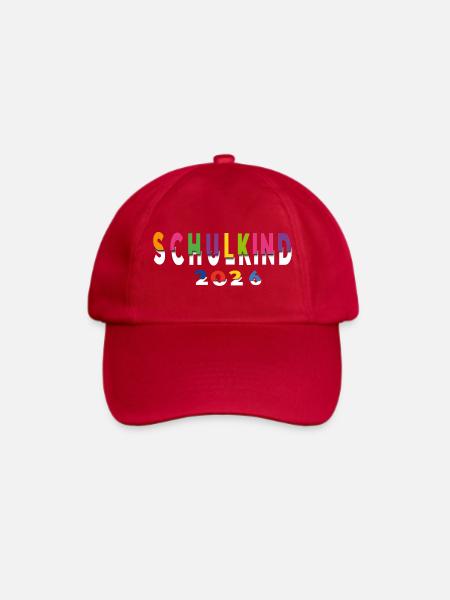 Schulkind 2026 - Baseballkappe - klassisch Rot