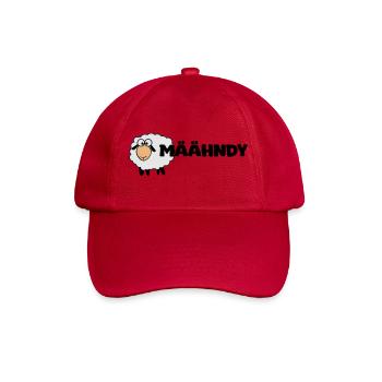 Määhndy - Mandy Namensshirt mit Schafnote - Baseballkappe - klassisch Rot - Vorne