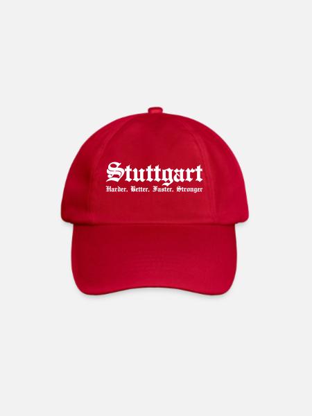 Stuttgart Harder Better Faster Stronger - Baseballkappe - klassisch Rot