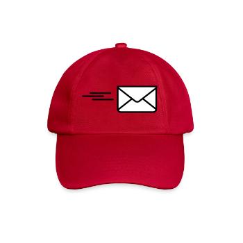 Senden Sie einen Logo-Brief - Baseballkappe - klassisch Rot - Vorne